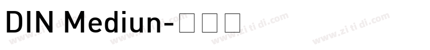 DIN Mediun字体转换
